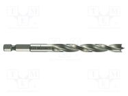 Drill bit; for wood; Ø: 3mm; L: 74mm; Kind of holder: 1/4" (E6,3mm) ALPEN-MAYKESTAG