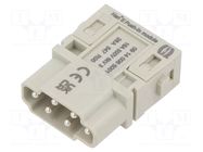 Connector: HDC; module; male; 16A; 500V; Han-Modular®; PIN: 6 HARTING