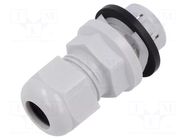 Cable gland; M40; IP68; polyamide; light grey; push-in; Entrelec TE Connectivity