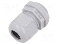 Cable gland; M20; 1.5; IP68; polyamide; light grey; Entrelec TE Connectivity