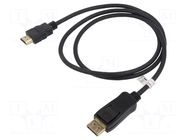 Cable; DisplayPort plug,HDMI plug; DisplayPort 1.2,HDMI 1.4 GOOBAY
