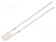 LED; yellow/blue; 3mm; 1120÷1560mcd,1560÷2180mcd; 90°; -30÷85°C OPTOSUPPLY