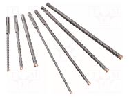 Drill set; for concrete; FORCE X; Holder: SDS-Plus®; 6mm,8mm,10mm ALPEN-MAYKESTAG