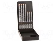 Drill set; for concrete; FORCE X; Holder: SDS-Plus®; 5mm,6mm,8mm ALPEN-MAYKESTAG