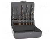 Drill set; for metal; high speed steel; SPRINT MASTER; 21pcs. ALPEN-MAYKESTAG