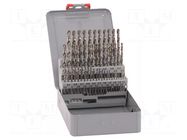 Drill set; for metal; high speed steel cobalt HSS-Co; 1÷5.9mm ALPEN-MAYKESTAG