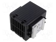 Blower; heating; 400W; 230VAC; IP20; for DIN rail mounting 