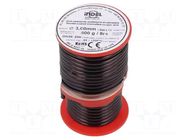 Coil wire; double coated enamelled; 3mm; 0.5kg; -65÷200°C INDEL