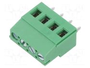 Connector: PCB terminal block; terminal; 16A; 300V; angled 90° ADAM TECH