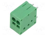 Connector: PCB terminal block; terminal; 10A; 300V; straight; 1x2 ADAM TECH