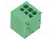 Connector: PCB terminal block; terminal; 10A; 300V; angled 90° ADAM TECH