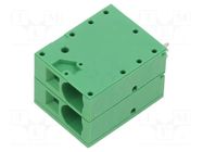 Connector: PCB terminal block; terminal; 66A; 600V; straight; 1x2 ADAM TECH