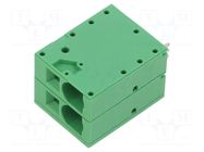 Connector: PCB terminal block; terminal; 66A; 600V; straight; 1x2 ADAM TECH