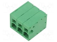 Connector: PCB terminal block; terminal; 66A; 600V; straight; 1x3 ADAM TECH