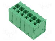 Connector: PCB terminal block; terminal; 66A; 600V; angled 90° ADAM TECH