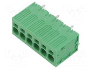 Connector: PCB terminal block; terminal; 40A; 600V; straight; 1x6 ADAM TECH