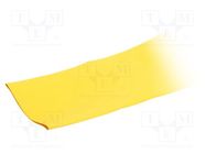 Heat shrink sleeve; glueless; 2: 1; 76.2mm; yellow; polyolefine TASKER