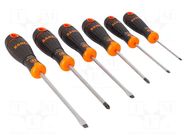Kit: screwdrivers; Phillips,slot; BahcoFit; 6pcs. BAHCO