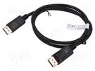 Cable; DisplayPort 1.4; DisplayPort plug,both sides; 1m; black DIGITUS