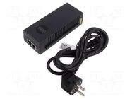 PoE power supply unit; IEC C14,RJ45 socket x2; active; 100m DIGITUS