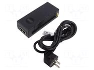 PoE power supply unit; IEC C14,RJ45 socket x2; active; 100m DIGITUS