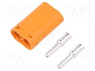 Connector: DC supply; plug; LC; male; PIN: 2; for cable; soldering AMASS