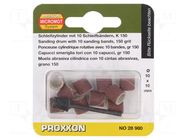 Grinding pin; corundum; Granularity: 150; Ø10x10mm; 10pcs. PROXXON
