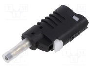 Connector: 4mm banana; plug; 36A; 30VAC; 60VDC; black; 58.6mm ELECTRO-PJP