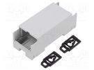 Enclosure: for DIN rail mounting; Y: 90mm; X: 36mm; Z: 33.5mm; ABS KRADEX