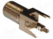Plug; F; female; straight; 75Ω; THT; for cable; polypropylene; 2GHz AMPHENOL RF
