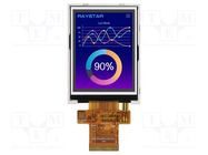 Display: TFT; 2.8"; 240x320; Illumin: LED; Dim: 50.5x69.7x4.55mm RAYSTAR OPTRONICS