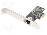 PC extension card: PCIe; PCIe,RJ45 socket; 2.5Gbps; 5÷50°C DIGITUS