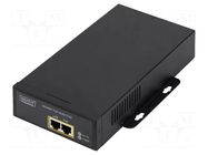 PoE power supply unit; IEC C14,RJ45 socket x2; active; 95W DIGITUS