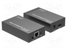 HDMI extender; HDCP 1.3,HDMI 1.3; black; Enclos.mat: metal; 120m DIGITUS