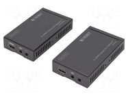 HDMI extender; DC socket x2,HDMI socket x2,RJ45 socket x2 DIGITUS