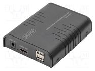 Device: KVM switch; HDCP 1.4,HDMI 1.3,USB 2.0; black; DS-55529 DIGITUS