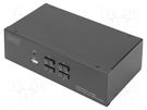 Device: KVM switch; USB 2.0; black DIGITUS