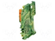 Splice terminal: rail; 2102; 24A; 800V; push-in; yellow-green WAGO