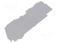 End plate; grey; 2106 WAGO