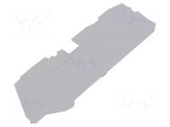 End plate; grey; 2110 WAGO