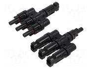 Splitter; solar male x3,solar female x3 CONNFLY