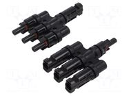 Splitter; solar male x3,solar female x3 CONNFLY