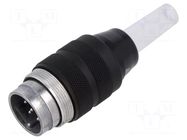 Connector: M25; plug; male; Plating: silver plated; 250V; 5A; 691 BINDER