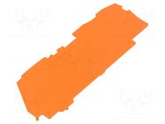 End plate; orange; 2106 WAGO