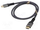 Cable; DisplayPort 1.4; DisplayPort plug,both sides; PVC; Len: 1m Goobay