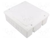 Enclosure: junction box; X: 170mm; Y: 190mm; Z: 80mm; wall mount JONEX