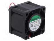 Fan: DC; axial; 12VDC; 36x36x28mm; 38.74m3/h; 67.3dBA; ball; 28AWG SUNON