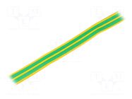 Heat shrink sleeve; thin walled; 3: 1; 18mm; L: 30m; yellow-green HELLERMANNTYTON