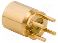 Connector: coaxial; socket; male; SMP; THT; on PCBs; straight; 50Ω AMPHENOL RF