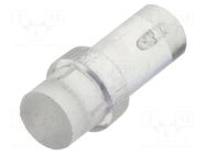 Fiber for LED; Ø3mm; L: 6mm; round; Front: flat; straight; PLP1 BIVAR